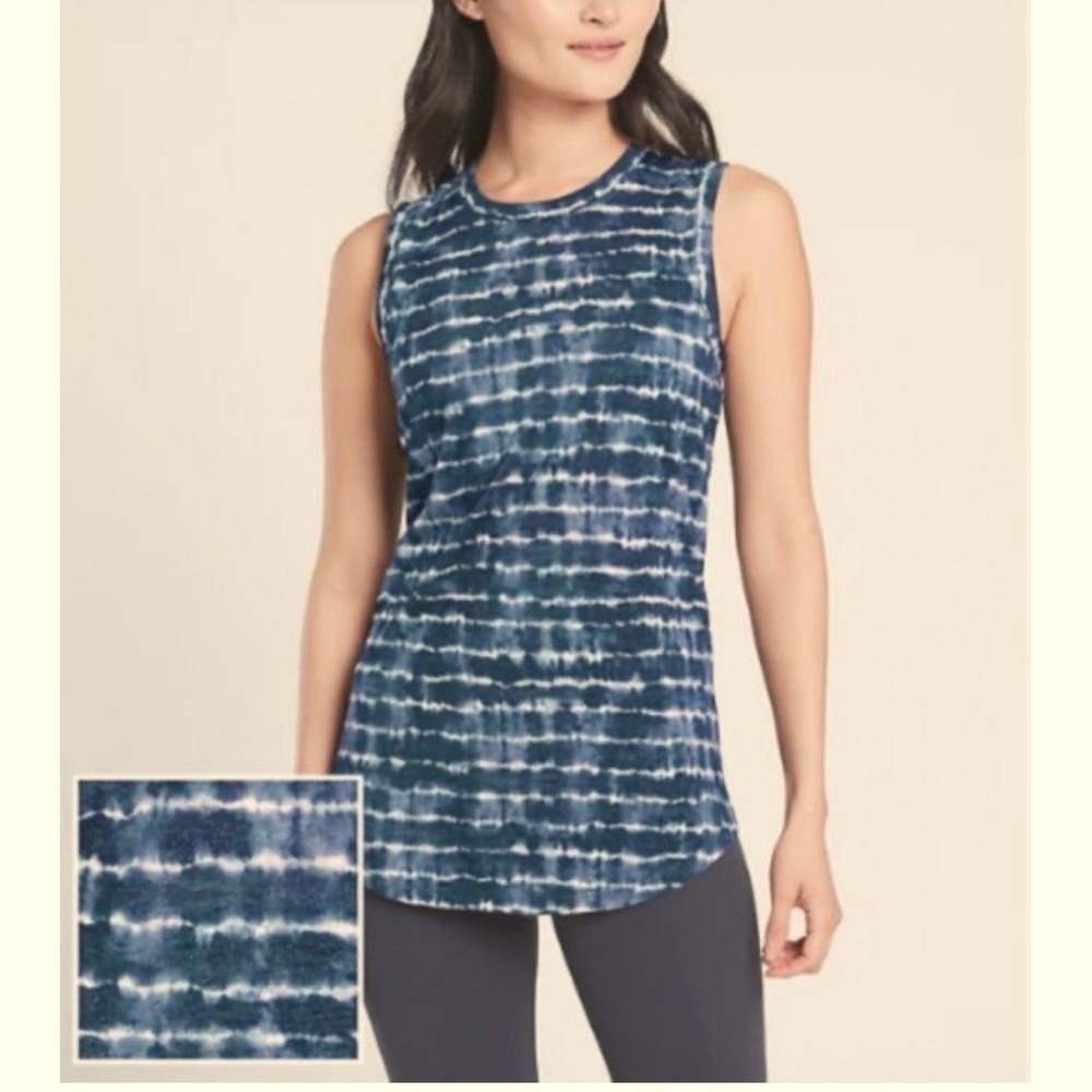 ATHLETA Sleeveless Tank Top Workout Athletic Black Grey Breathable Gym Running